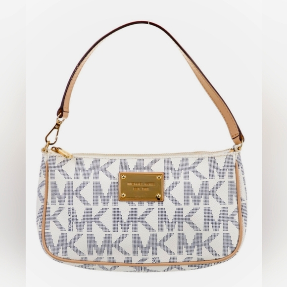 Michael Kors Handbags - Michael Kors Shoulder Bag with Signature Monogram Leather